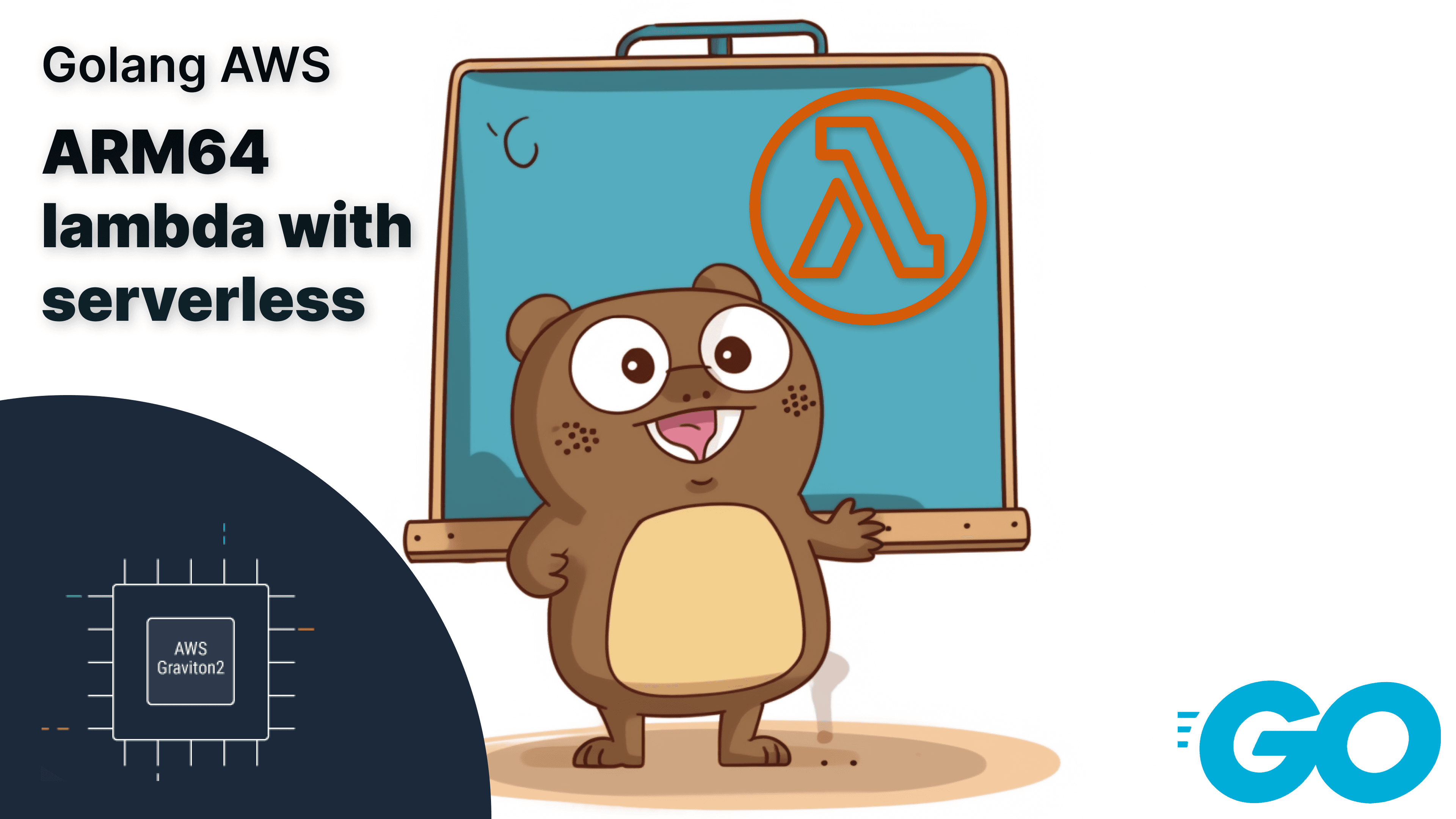 Running multiple Golang AWS lambda functions on ARM64 with serverless.com